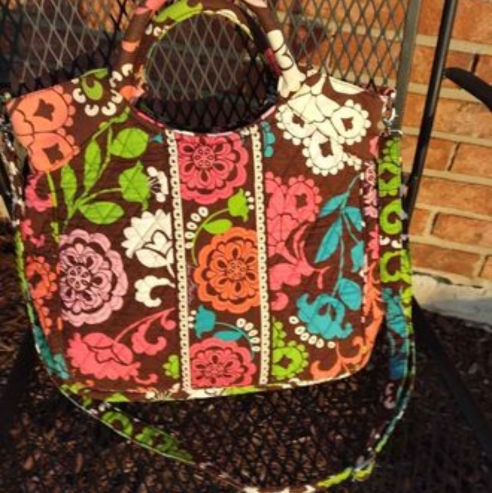 GUC Vera Bradley "Lola" Satchel/Tote with Shoulder Strap